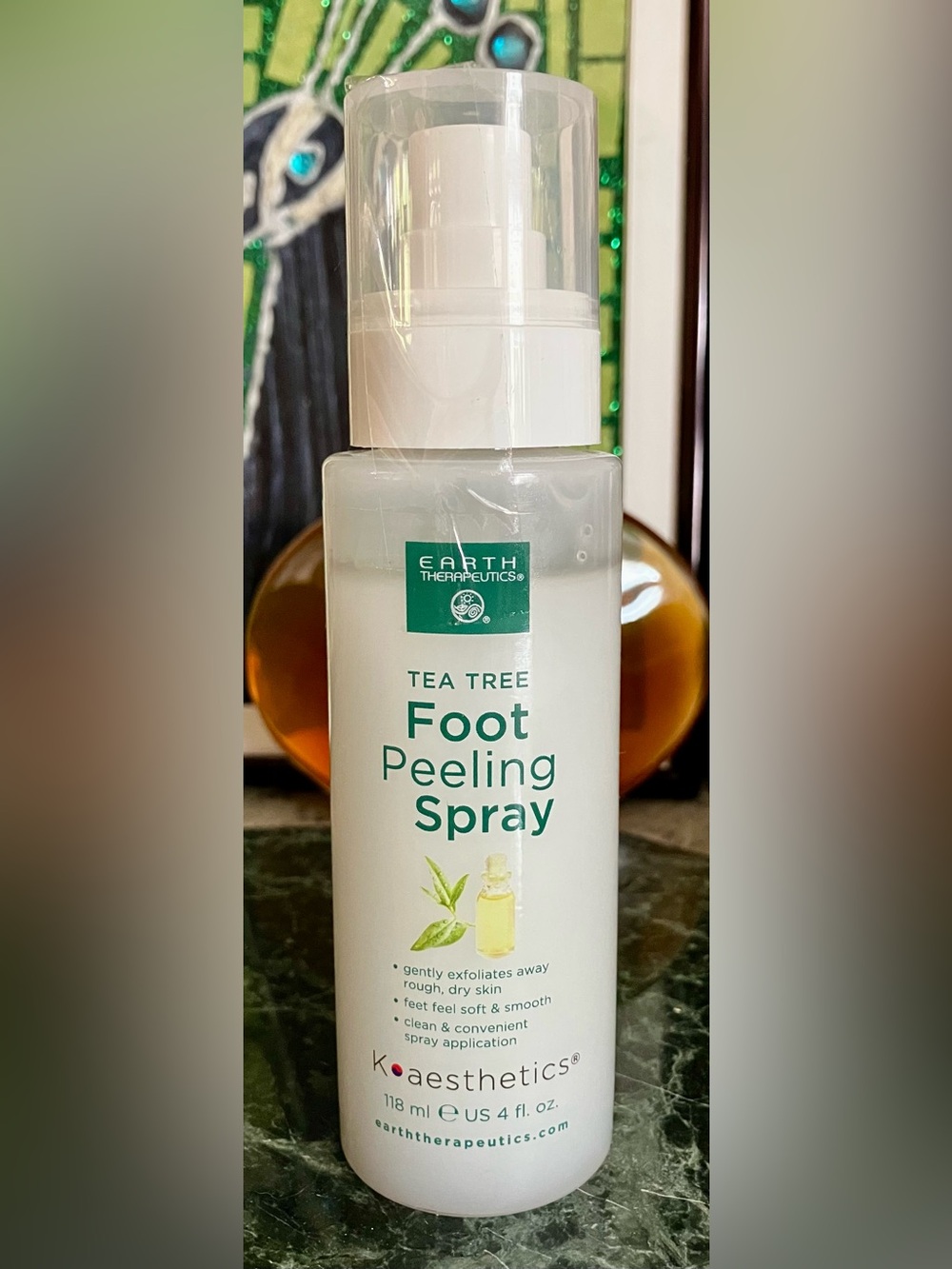 💐 4/$25 Earth Therapeutics Tea Tree Foot Peeling Spray 4 Fl Oz Unisex